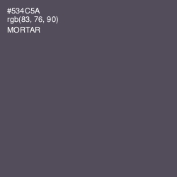 #534C5A - Mortar Color Image