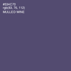 #534C70 - Mulled Wine Color Image