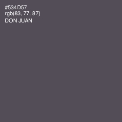 #534D57 - Don Juan Color Image