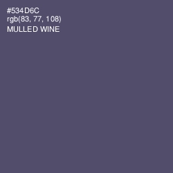 #534D6C - Mulled Wine Color Image