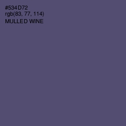 #534D72 - Mulled Wine Color Image