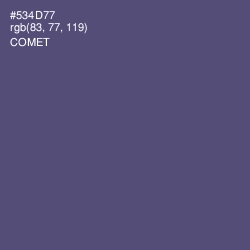 #534D77 - Comet Color Image