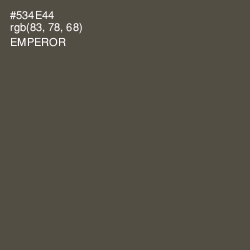#534E44 - Emperor Color Image