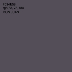 #534E58 - Don Juan Color Image