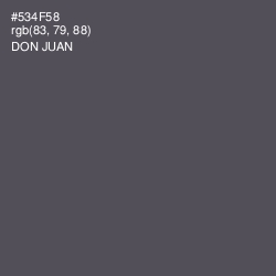 #534F58 - Don Juan Color Image