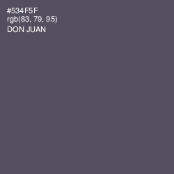 #534F5F - Don Juan Color Image