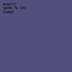 #534F7C - Comet Color Image