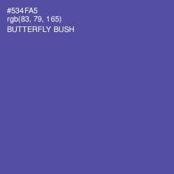 #534FA5 - Butterfly Bush Color Image