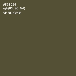 #535036 - Verdigris Color Image
