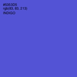 #5353D5 - Indigo Color Image