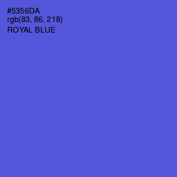 #5356DA - Royal Blue Color Image