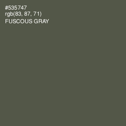 #535747 - Fuscous Gray Color Image