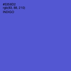 #5358D2 - Indigo Color Image