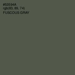 #53594A - Fuscous Gray Color Image