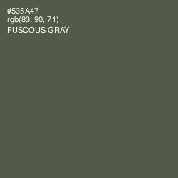 #535A47 - Fuscous Gray Color Image