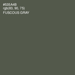 #535A4B - Fuscous Gray Color Image