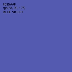 #535AAF - Blue Violet Color Image