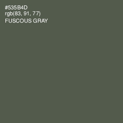 #535B4D - Fuscous Gray Color Image