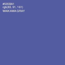 #535BA1 - Waikawa Gray Color Image