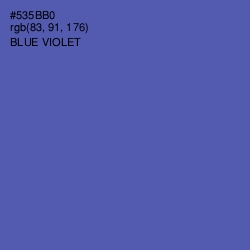 #535BB0 - Blue Violet Color Image