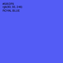 #535DF6 - Royal Blue Color Image