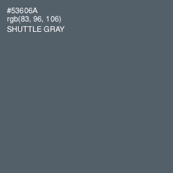 #53606A - Shuttle Gray Color Image