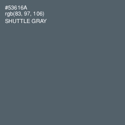 #53616A - Shuttle Gray Color Image