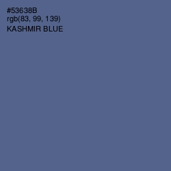 #53638B - Kashmir Blue Color Image