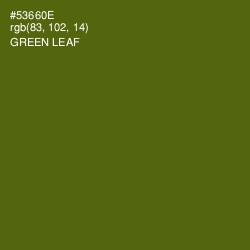 #53660E - Green Leaf Color Image