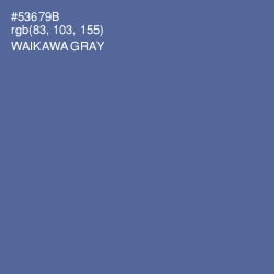 #53679B - Waikawa Gray Color Image
