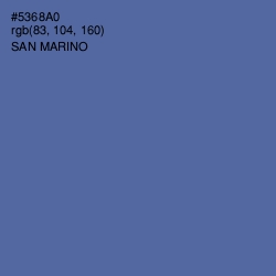 #5368A0 - San Marino Color Image