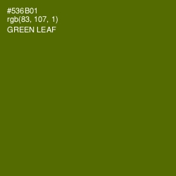 #536B01 - Green Leaf Color Image