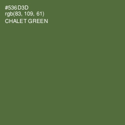 #536D3D - Chalet Green Color Image