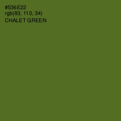 #536E22 - Chalet Green Color Image