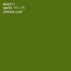 #536F11 - Green Leaf Color Image