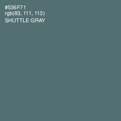 #536F71 - Shuttle Gray Color Image