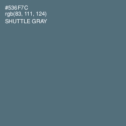 #536F7C - Shuttle Gray Color Image