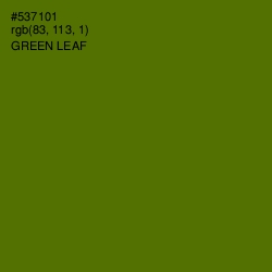 #537101 - Green Leaf Color Image