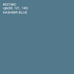 #53798C - Kashmir Blue Color Image