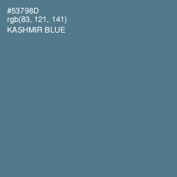 #53798D - Kashmir Blue Color Image