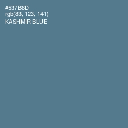 #537B8D - Kashmir Blue Color Image
