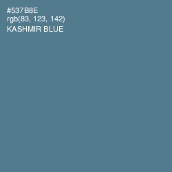 #537B8E - Kashmir Blue Color Image