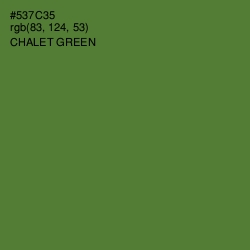 #537C35 - Chalet Green Color Image