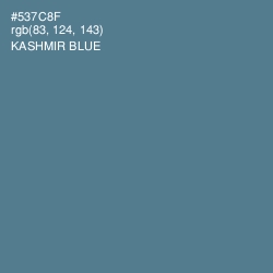 #537C8F - Kashmir Blue Color Image