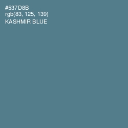 #537D8B - Kashmir Blue Color Image