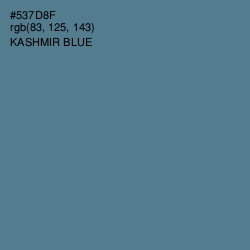 #537D8F - Kashmir Blue Color Image