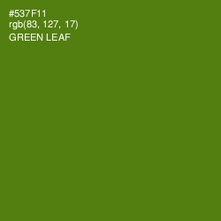 #537F11 - Green Leaf Color Image