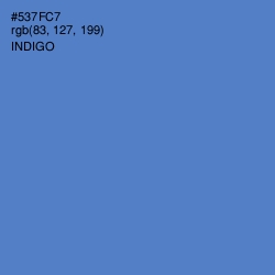 #537FC7 - Indigo Color Image