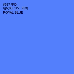 #537FFD - Royal Blue Color Image