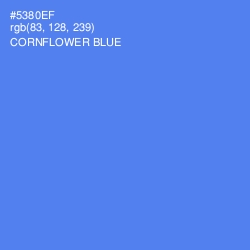 #5380EF - Cornflower Blue Color Image